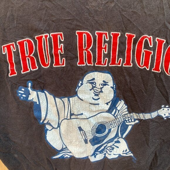 True Religion BIG LOGO T Shirt Small - Picture 4 of 4